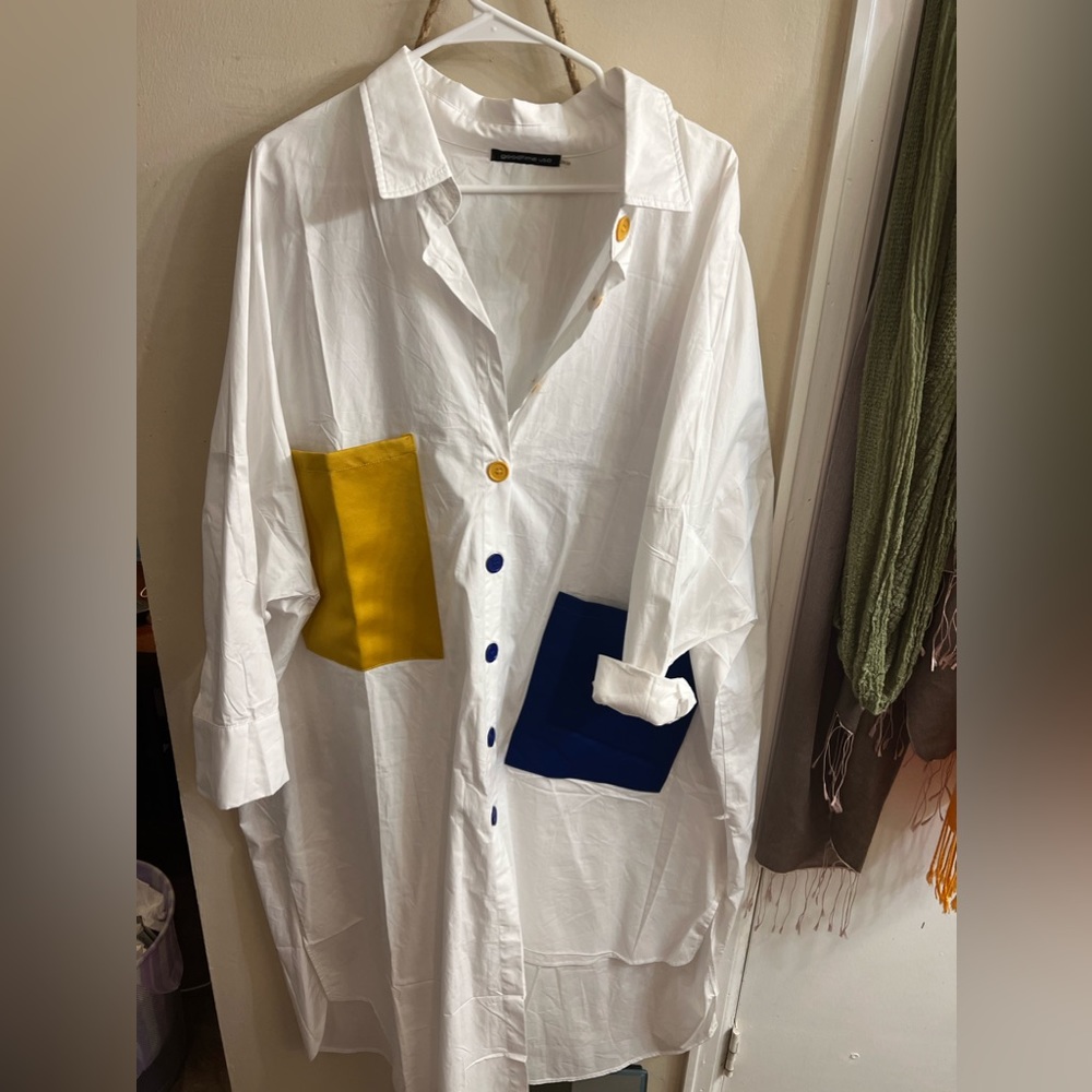 Never worn oversized shirt dress.